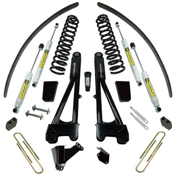 SuperLift 8" Lift Kit For 2005-2007 Ford F-250 and F-350 Super Duty 4WD - Diesel Engine - with Replacement Radius Arms and Superide Shocks