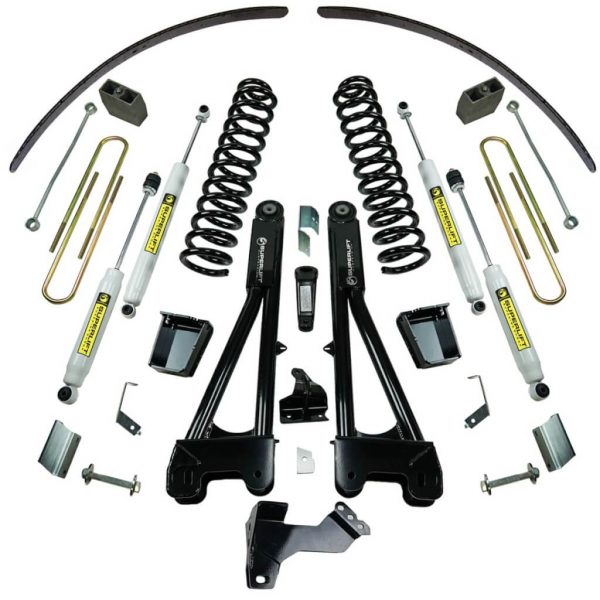 SuperLift 8" Lift Kit For 2011-2016 Ford F-250 and F-350 Super Duty 4WD - Diesel Engine - with Replacement Radius Arms and Superide Shocks