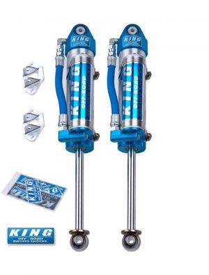 KING 2.5 Performance 0-2" Lift Rear Reservoir Shocks For 1997-2006 Jeep Wrangler TJ (7/8" Shaft)