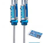 King 2.5 Performance 0-2" Lift Front Reservoir Shocks for 2007-2018 Jeep Wrangler JK (7/8" Shaft)