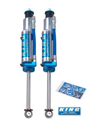 King 2.5 Performance 0-2" Lift Front Reservoir Shocks for 2007-2018 Jeep Wrangler JK (7/8" Shaft)