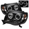Spyder Auto 5011916 Projector Headlights - LED Halo - LED (Replaceable LEDs) - Black For 2005-2011 Toyota Tacoma