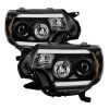 Spyder Auto 5081711 Projector Headlights - Light Bar DRL - Black For 2012-2015 Toyota Tacoma
