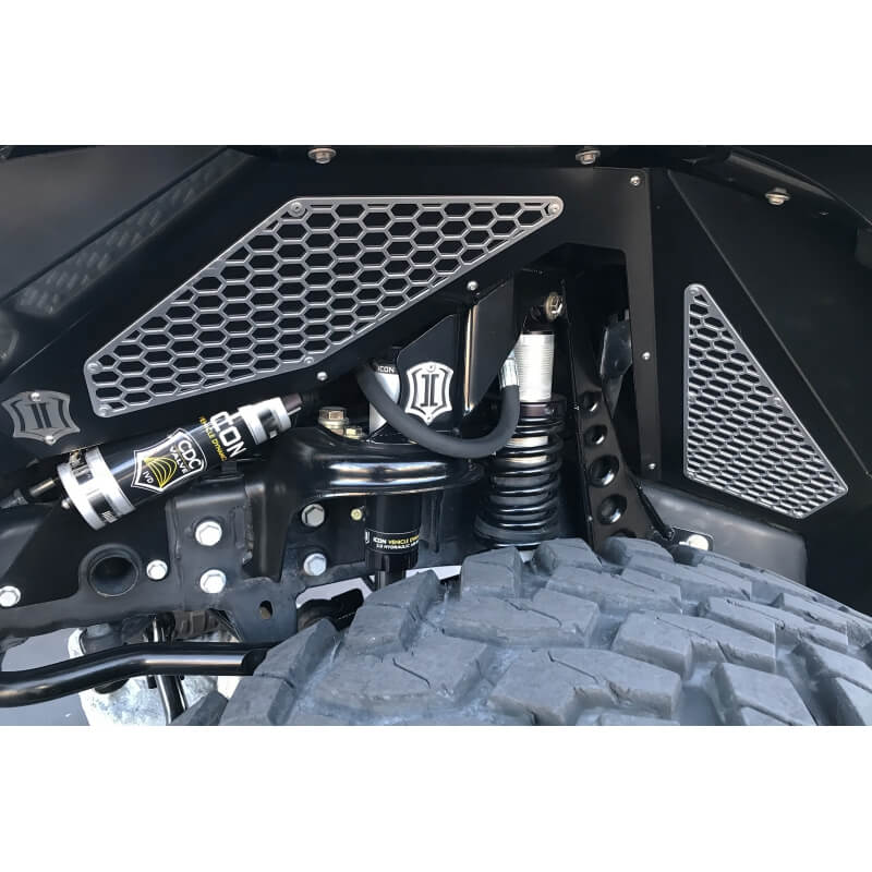 ICON Modular Fender Liner Mesh Trim Kit For 2007-2018 Jeep Wrangler JK