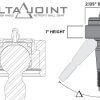 Non-ICON 1 inch UCA Retrofit Delta Joint Kit For 2005-2015 Toyota Tacoma