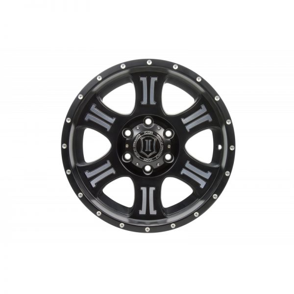 ICON SHIELD 17" Satin Black, Machined Finish