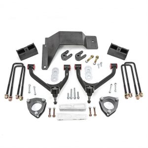 4" Front 3" Rear Lift Kit by Rugged Offroad for 2007-2013 Chevy/GMC Silverado/Sierra 1500 4WD