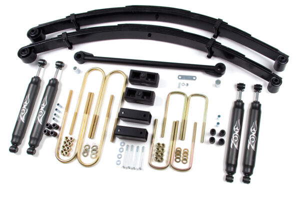 Zone Offroad 4" Leaf Springs Lift Kit 1999 Ford F250/F350 4WD