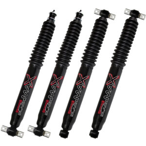 84-01 Jeep Cherokee XJ 4WD/2WD 6-8" Fr 5-8" Rear Lift Skyjacker Black MAX Shocks