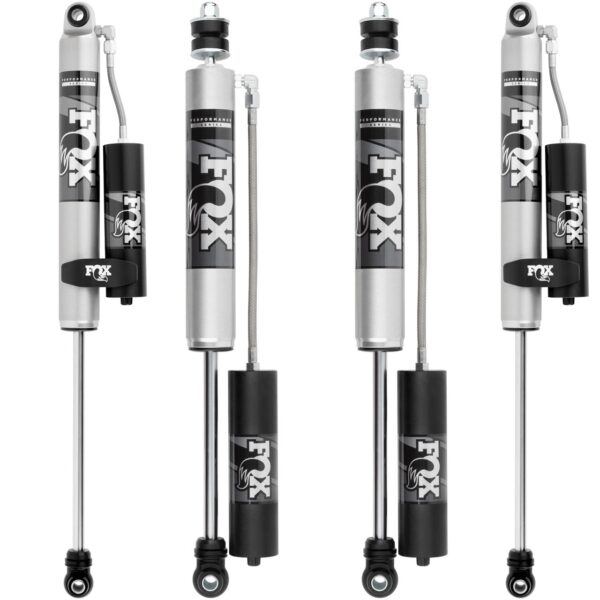 Fox 2.0 0-1.5" Front, 0-1" Rear Lift Reservoir Shocks For 2017-2019 Ford F-250 4WD