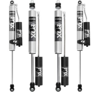 Fox 2.0 0-1.5" Front, 0-1" Rear Lift Reservoir Shocks For 2017-2019 Ford F-350 4WD