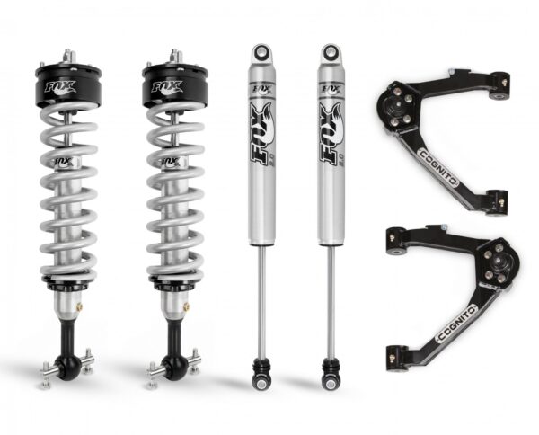Cognito 3-Inch Performance Leveling Kit With Fox 2.0 IFP Shocks For 14-18 Silverado/ Sierra 1500 2WD/4WD With OEM Stamped Steel/ Cast Aluminum Control Arms