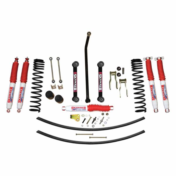 Skyjacker 4.5" Front Dual Rate Coil Lift Kit w/ Hydro Shocks For 1984-01 Jeep Cherokee XJ