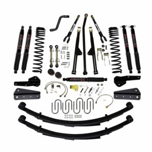 Skyjacker 4.5" Rock Ready Lift Kit w/ Black Max Shocks For 1984-01 Jeep Cherokee XJ