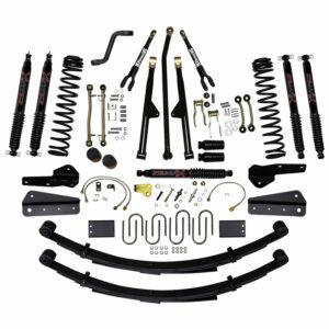 Skyjacker 8" Rock Ready Lift Kit w/ Black Max Shocks For 1984-01 Jeep Cherokee XJ