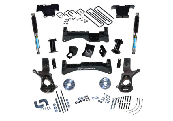 SuperLift 8" Lift Kit w/ Bilstein Rear Shocks for 2019 Chevy Silverado 1500 Legacy 4WD w/ OE Aluminum or Stamp Steel Control Arms
