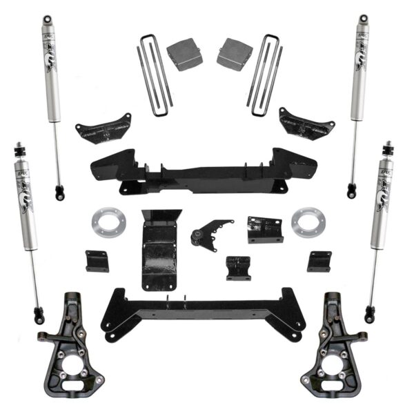 SuperLift 6" Lift Kit 2001-2010 Chevy Silverado GMC Sierra 2500HD/3500 4WD Knuckle Kit FOX Shocks