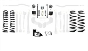Jeep Wrangler JLU 2.5 Inch Heavy Duty High Clearance Long Arm EVO Manufacturing
