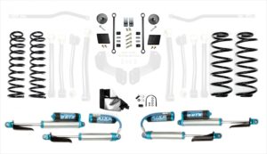 Jeep Wrangler JLU 3.5 Inch High Clearance Long Arm w/ EVO SPEC King 2.5 Inch Shocks with Adjusters EVO Manufacturing