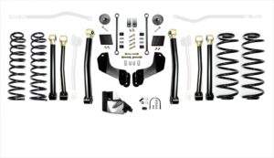 Jeep Wrangler JLU 4.5 Inch Heavy Duty High Clearance Long Arm Suspension System EVO Manufacturing