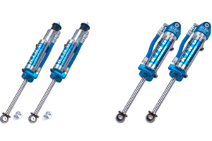 JEEP JK Spec 2.5 Reservoir 0-2.0 Inch Lift Front Bolt-in Shock with Comp Adjuster 07-18 Wrangler JK Pair EVO Manufacturing