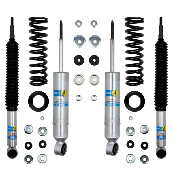 Bilstein 6112 1.3-2.9" Front 0-1" Rear Lift Shocks, Coils Kit for 2001-2007 Toyota Sequoia 4WD