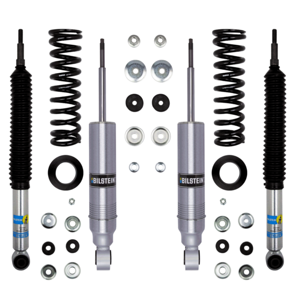 Bilstein 6112 1.4-2.4" Front 0-1" Rear Lift Shocks, Coils Kit for 2001-2007 Toyota Sequoia RWD