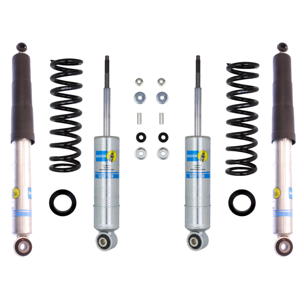 Bilstein B8 6112 02.75" Front, 01" Rear Lift Shocks, Coils Kit for