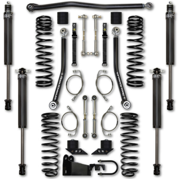 Rock Krawler JK 2.5 Inch Flex System Lift Kit w/ Stg 1 Shocks 07-18 Wrangler 2 Dr - JK25FS-2S1