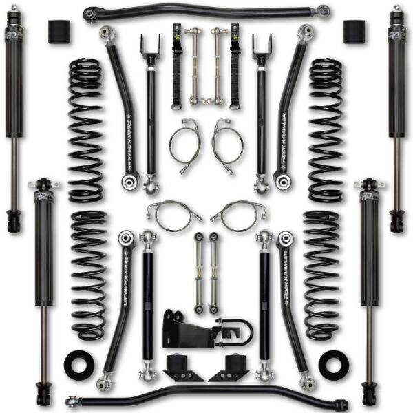 Rock Krawler JK 2.5 Inch X Factor Lift Kit w/ Stg 1 Shocks 07-18 Wrangler 2 Dr - JK25XF-2S1