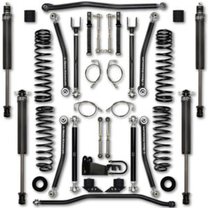 Rock Krawler JKU 2.5 Inch X Factor Lift Kit w/ Stg 1 Shocks 07-18 Wrangler 4 Dr - JK25XF-4S1