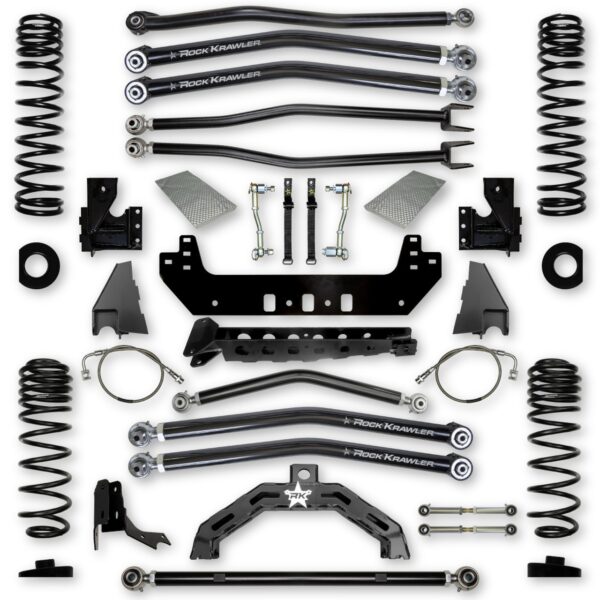 Gladiator Lift Kit 4.5 Inch Adventure-X Long Arm System For 20-Pres Jeep Gladiator Rock Krawler - JT45AXLA-D