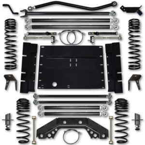 Rock Krawler LJ 3.5 Inch X Factor 5 Inch Stretch Long Arm Lift Kit 04-06 Wrangler Unlimited - LJ35XFLA-4S