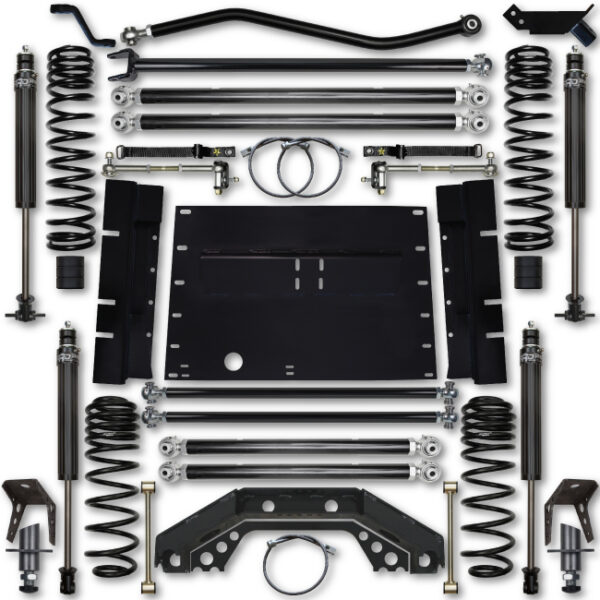 Rock Krawler LJ 3.5 Inch X Factor 5 Inch Stretch Stg 1 Long Arm Lift Kit w/ 2.25 RRD Shocks 04-06 Wrangler Unlimited - LJ35XFLA-4S1