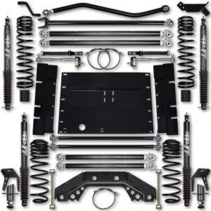 Rock Krawler LJ 3.5 Inch X Factor 5 Inch Stretch Long Arm Lift Kit w/ Twin Tube Shocks 04-06 Wrangler Unlimited - LJ35XFLA-4TT