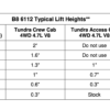 Bilstein 6112 Assembled 1.3-2.9" Front Coilovers 0-1" Rear Lift Shocks Kit for 2001-2007 Toyota Sequoia 4WD