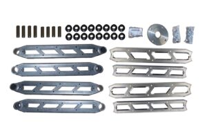 McGaughy's 8-10"" Boxed 4-Link w/Raw Billet Face Plates Rear For 2014-2023 Ram 2500 4wd 51209