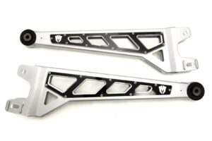McGaughy's 4-8"" Radius Arm Black Billet Face Plates For 2005-2022 Ford F-250 4wd 51101