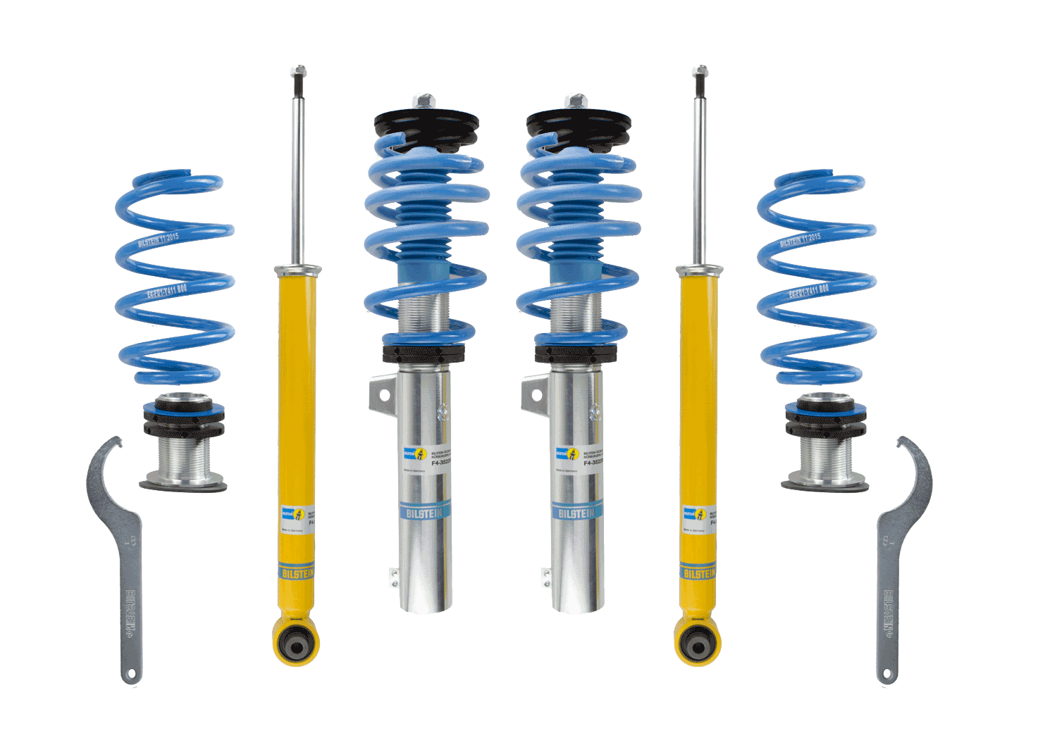 豪華な サスペンション Bilstein 6112 Front Coilovers 0.3-2 " ST Suspension 1328000H  Coilover Kits For 2015-2018 Volkswagen Golf NEW