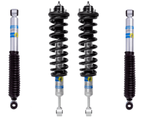Bilstein 5100 0-2" Lift Front Assembled Coilovers with OE Springs and rear Bilstein Shocks for 2004-2008 Ford F-150 4WD/2WD