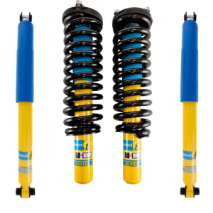 Bilstein 4600 Front Assembled Coilovers with OE Replacement Coils with Rear Shocks for 2002-2009 Chevrolet Trailblazer
