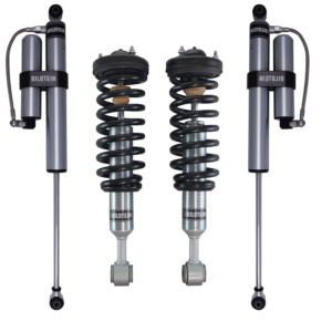 Bilstein 6112 0-2" Front Assembled Coilovers with 5160 Rear Reservoir Shocks for 2004-2008 Ford F-150 4WD