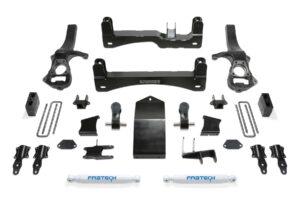 Fabtech 4 Lift Front Shock Spacers and Rear Performance Shocks for 2019-2023 Chevrolet Silverado 1500 Trail Boss 4WD-k1136