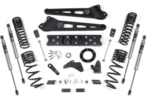 ZONE 6.5" Radius Arm Lift Kit with 4.5" Rear Coils and FOX Adventure Shocks for 2019-2022 Ram 2500 Diesel 6-bolt case
