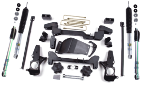 Zone Offroad 6" Knuckle and Bracket Kit Lift Kit with Bilstein 5100 Shocks for 2001-2010 Chevy/GMC 1500HD/2500/3500 4WD