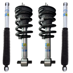 Bilstein 5100 0-2.5 Front Lift Assembled Coilovers with OE Replacement coils and Rear Shocks for 2019-2023 Chevy-GMC Silverado-Sierra 1500