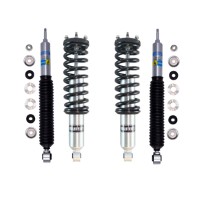 Bilstein 6112 Assembled 1.7-3.2 Coilovers and B8 5100 0-2 Rear Lift Shocks for 2003-2009 Lexus GX470 4WD (150-200 lbs)