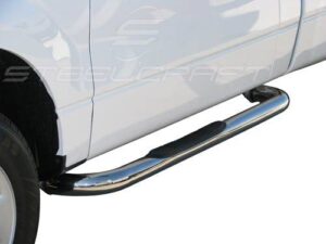 Steelcraft 3" Round Sidebars Stainless Steel for 09-14 Ford F150 Regular Cab - 213607 