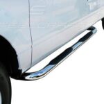 Steelcraft 3" Round Sidebars Stainless Steel for 09-14 Ford F150 Super Cab - 213707 