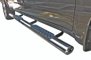 Steelcraft 4" Straight Sidebars Stainless Steel for 19-23 Dodge Ram 1500 Quad Cab - 423807-1 